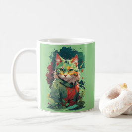 Niedliche Fantasy Color Splash Chat Design Kaffeetasse