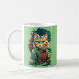Niedliche Fantasy Color Splash Chat Design Kaffeetasse