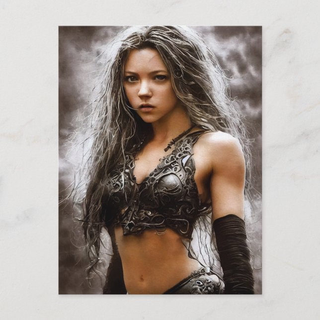 NIEDLICHE FANTASY WARRIOR MIRL POSTCARDS POSTKARTE (Vorderseite)