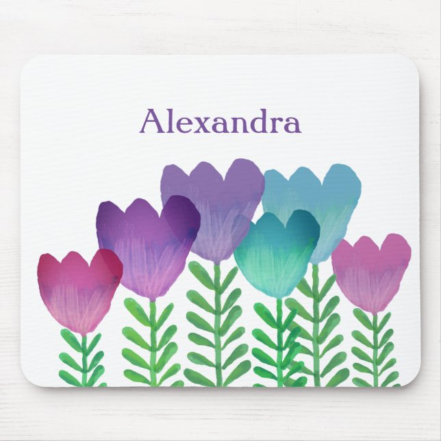 Niedliche Farbe für das Blumenwasser Mousepad (Vorne)