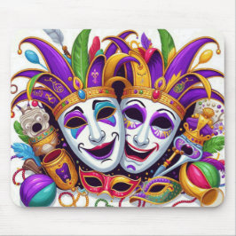 Niedliche Farben des Mardi Gras Mousepad