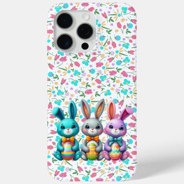 Niedliche, farbenfrohe 3 Ostersonne Case-Mate iPhone Hülle (Rückseite)
