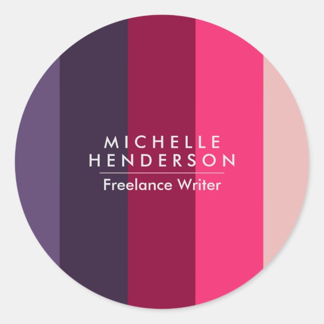 Niedliche Farbenfrohe Bar Settecentesimo Runder Aufkleber (Vorderseite)