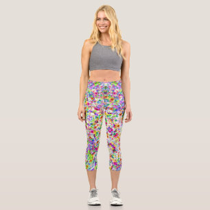 Niedliche farbenfrohe Blume Case-Mate iPhon Capri Leggings