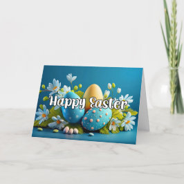 Niedliche, farbenfrohe Eier Frohe Ostern Feiertagskarte