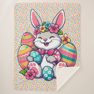 Niedliche, farbenfrohe hawaiianische/tropische Ost Sherpadecke