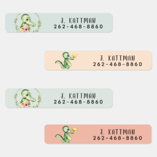 Niedliche farbenfrohe Labels für Tagesstätten der  Etiketten