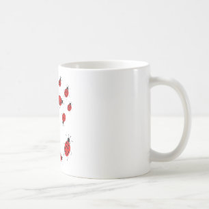 Niedliche, farbenfrohe Ladybugs Clip Art Tasse