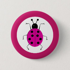 Niedliche, farbenfrohe Ladybugs, glücklicher Charm Button