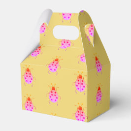 Niedliche, farbenfrohe Ladybugs, glücklicher Charm Geschenkschachtel