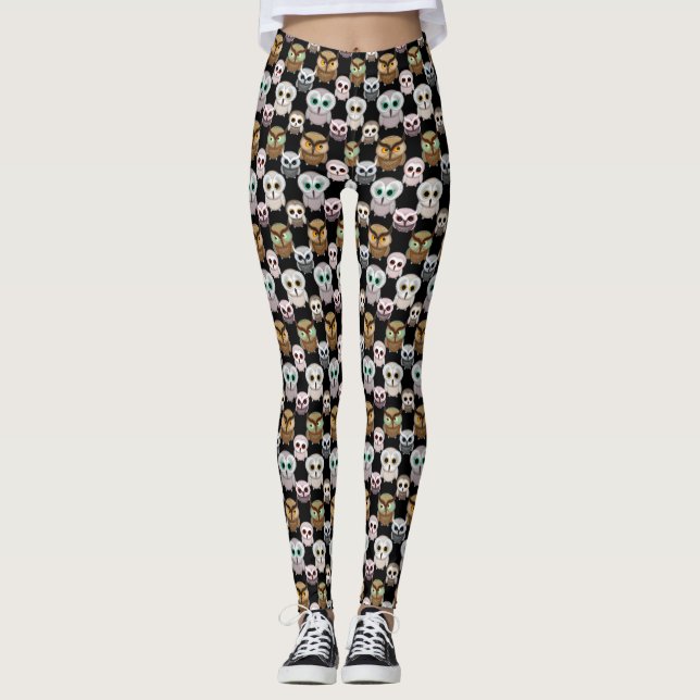 Niedliche farbenfrohe Leggings (Vorderseite)