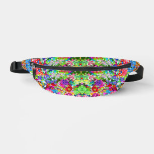 Niedliche farbenfrohe magische Blume All-Over-Prin Bauchtasche