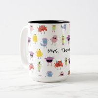 Niedliche farbenfrohe Monster Funny Kids Pattern T