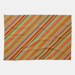 Niedliche, farbenfrohe, native Aztec-Muster Geschirrtuch