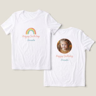 Niedliche farbenfrohe Pastel Rainbow Girls Foto Ge Tri-Blend Shirt