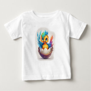 Niedliche Farbenfrohe Phoenix-Schläge Baby T-shirt