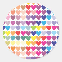 Niedliche Farbenfrohe Regenbogen Herzmuster