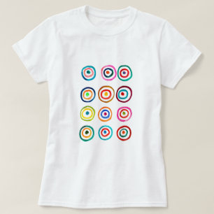 Niedliche farbenfrohe Regenbogenzirkel T-Shirt