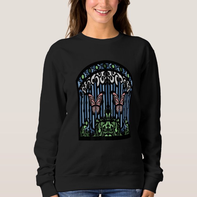 Niedliche Farbenfrohe Schmetterlingstore Sweatshirt (Vorderseite)