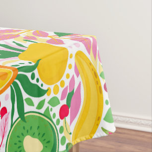 Niedliche Farbenfrohe Sommertropische Fruchtsäfte  Tischdecke