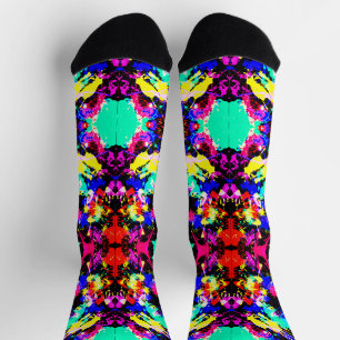 Niedliche farbenfrohe Spritzer-Lacksocken Socken