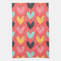 Niedliche, farbenfrohe Valentinherzen