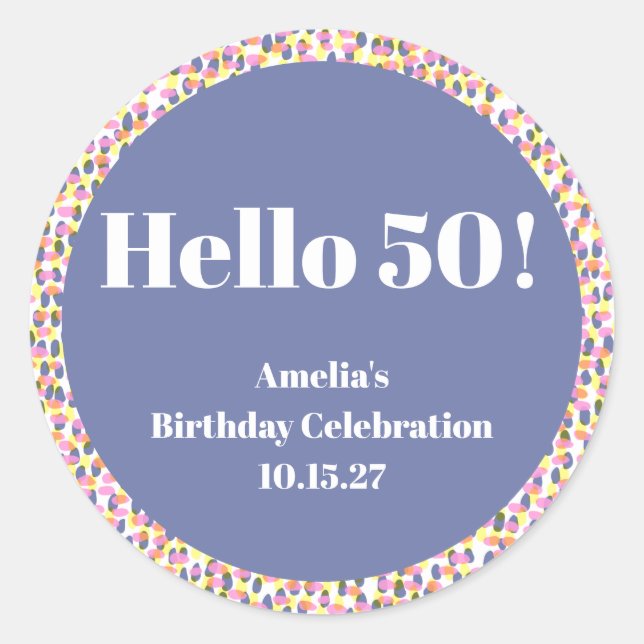 Niedliche farbenfrohe Wasserfarbenpräsenz - indivi Runder Aufkleber (Vorderseite)