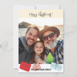 Niedliche farbenfrohe Weihnachten Ein Foto