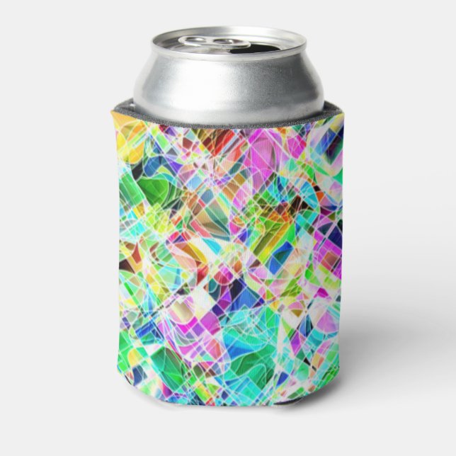 Niedliche Farbfragmente Dosenkühler (Kanne Rückseite)
