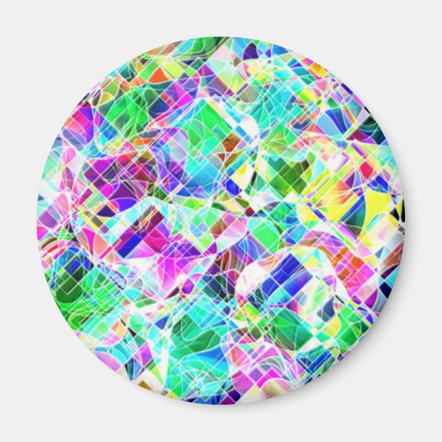 Niedliche Farbfragmente Magnet (Vorne)