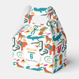 Niedliche Farbige Abstrakte Tiere Kindergeburtstag Geschenkschachtel