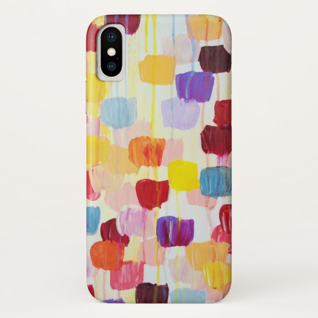 Niedliche farbige Blume Case-Mate iPhone Hülle (Rückseite)