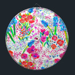 Niedliche farbige Blume Dartscheibe<br><div class="desc">Niedliche farbige Blume</div>