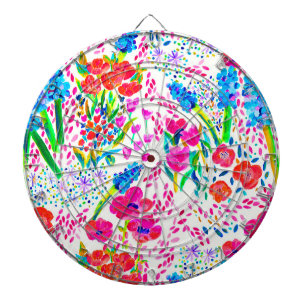Niedliche farbige Blume Dartscheibe