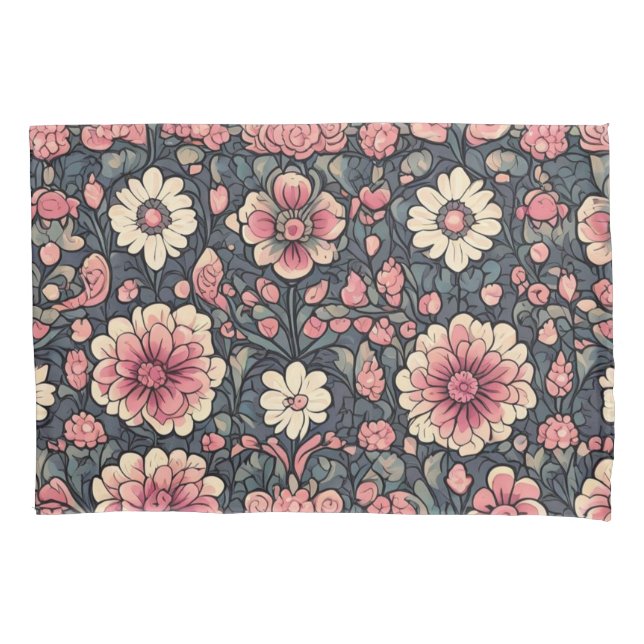 Niedliche farbige Blume Kissenbezug (Vorderseite)