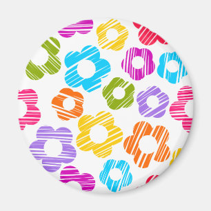 Niedliche farbige Blume mährenhaft fröhliche Blume Magnet