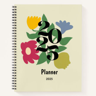 Niedliche farbige Blume Personalisierter Planer Notizbuch