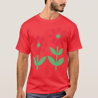 Niedliche farbige Blume T-Shirt