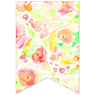 Niedliche farbige Blume Wimpelkette