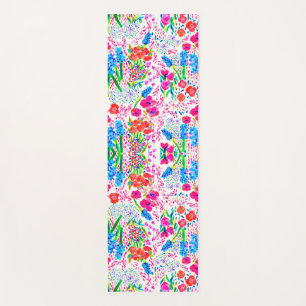 Niedliche farbige Blume Yogamatte