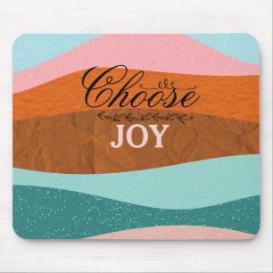 Niedliche Farbige Boho Inspiration positive Zitat Mousepad
