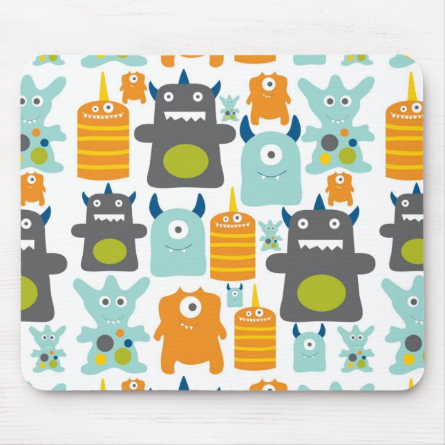 Niedliche farbige Cartoon-Monster mousepad (Vorne)