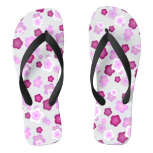 Niedliche farbige Daisy Blume Muster Geburtsname Flip Flops