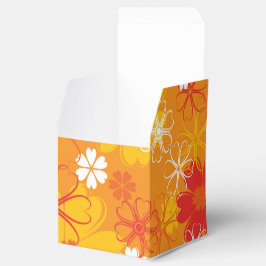 Niedliche farbige Daisy Illustration Blumenmuster Geschenkschachtel