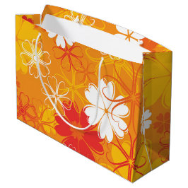 Niedliche farbige Daisy Illustration Blumenmuster Große Geschenktüte