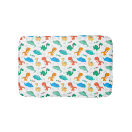 Niedliche Farbige Dinosaurier Illustriertes Muster Badematte