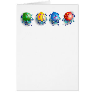 Niedliche farbige Fehler