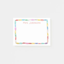 Niedliche farbige Papierklammern Lehrer Post-it Klebezettel