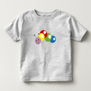 niedliche farbige Raupe Kleinkind T-shirt