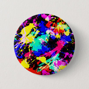 Niedliche farbige Spritzer-Lackkarosse Button